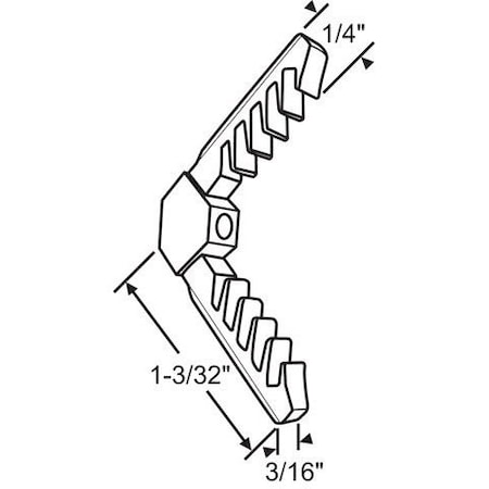 Strybuc WHITE 1/4" GAS FILLED CORNER 90-931W